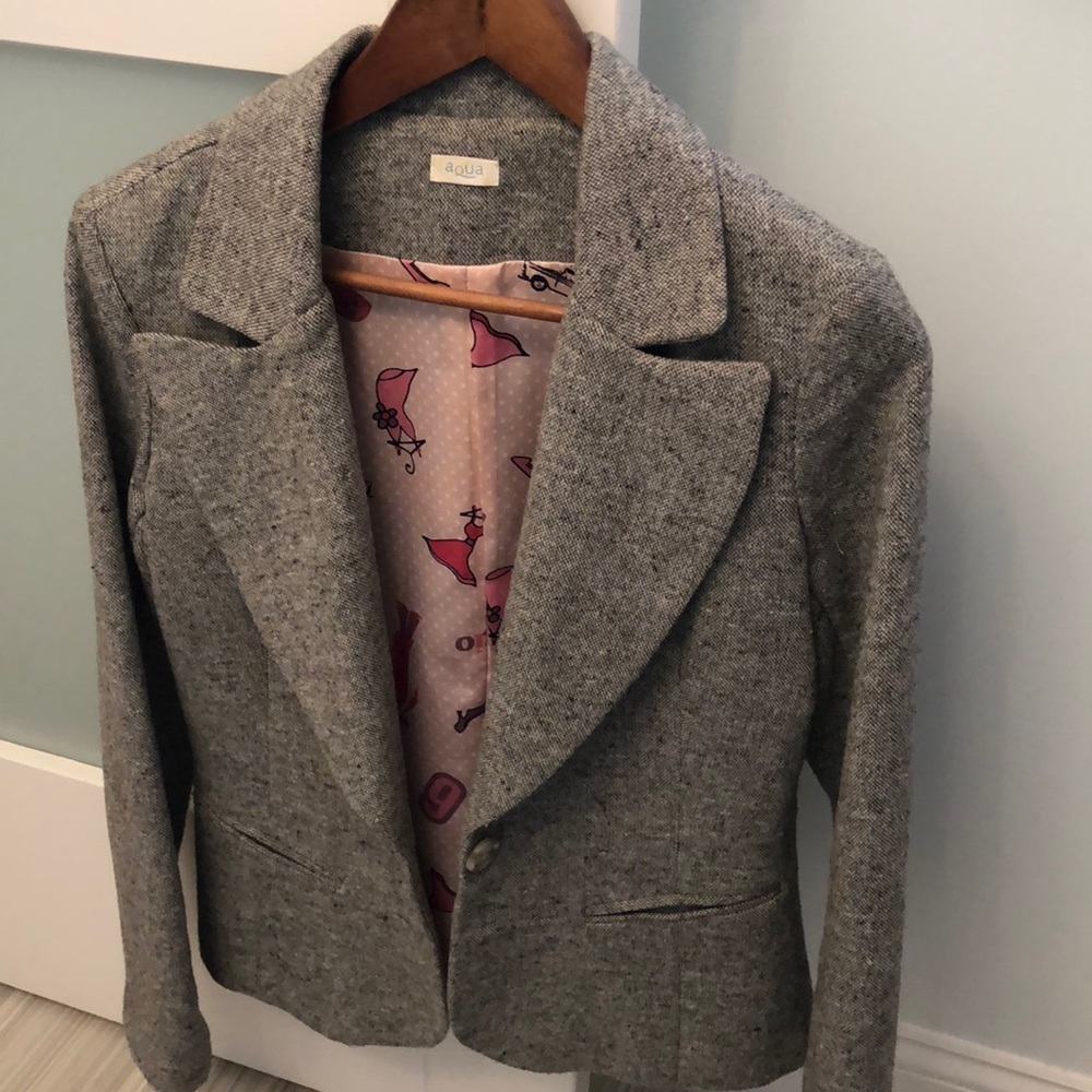 Aqua Grey Blazer.